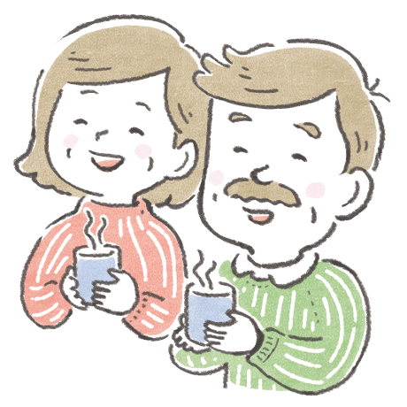 夫婦のイラスト