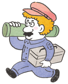 配管工のイラスト