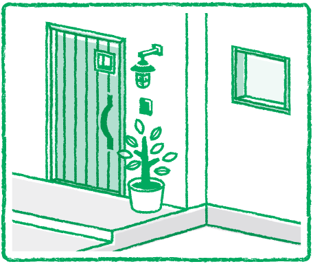 ドアのイラスト