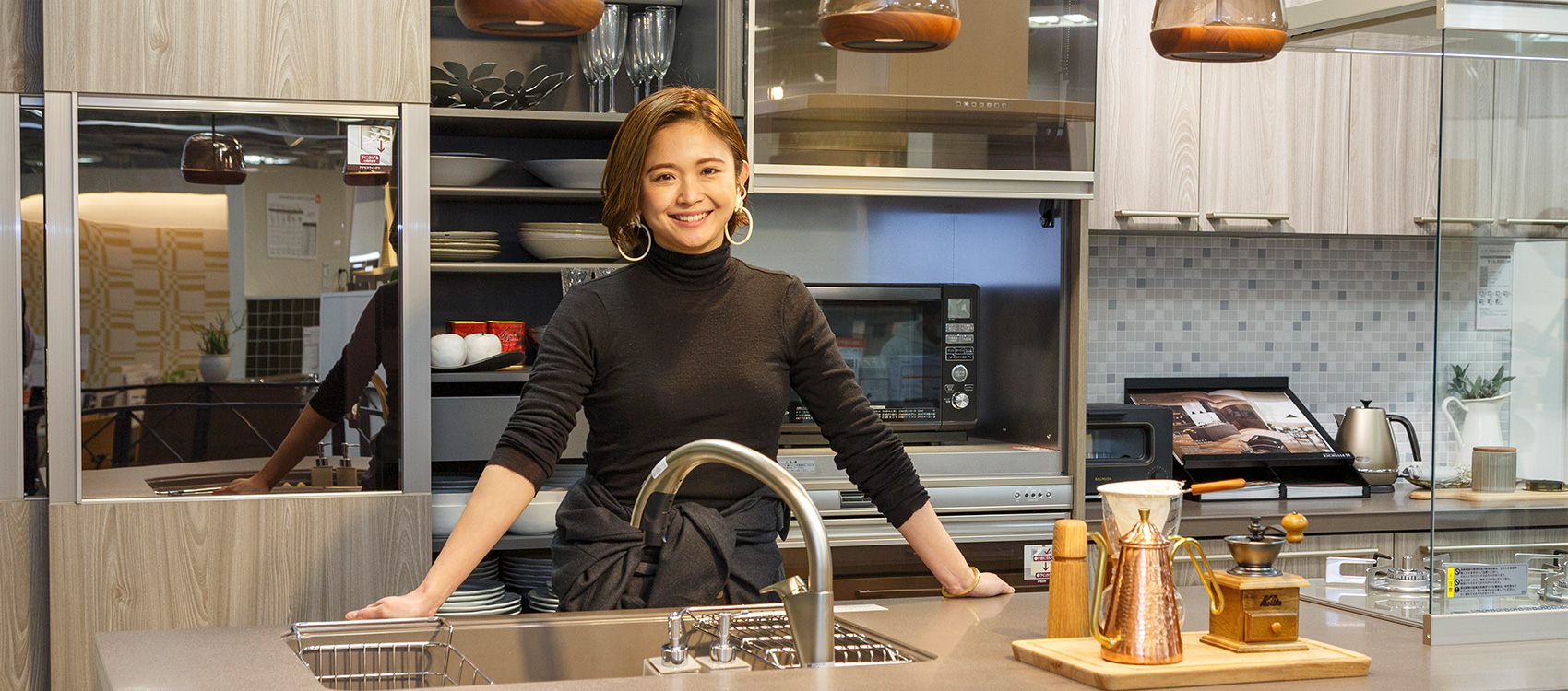 HDCの愉しみ方:HDC神戸で「心地よい理想のキッチンを求めて」をテーマにフードデザイナー 中本千尋さんに見学していただきました。